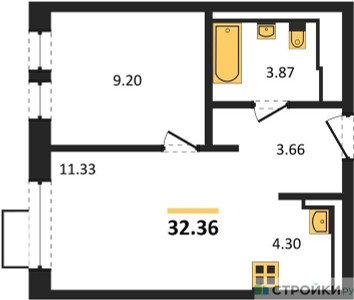 Планировка квартиры, ID 423653