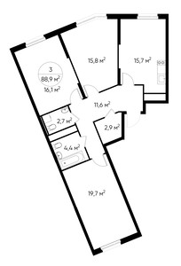 Планировка квартиры, ID 466500