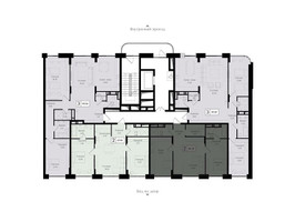 Планировка двухкомнатной(квартира) площадью 66.4 квадратных метров в “ЖК Преображенская Площадь”