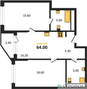 Планировка квартиры, ID 527309