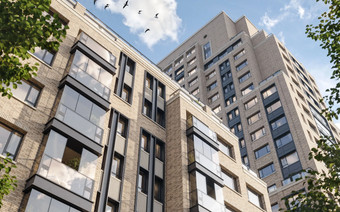 Вид на Дом "А" снизу