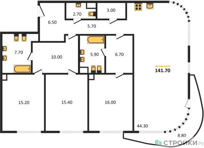 Планировка квартиры, ID 123648