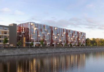 Планировка 4+ комнатной(апартаменты) площадью 110 квадратных метров в ЖК “ЖК Саввинская 27”