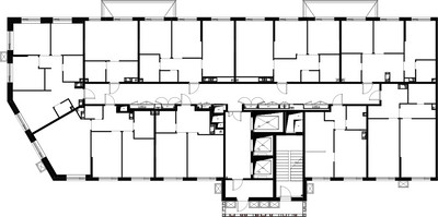 Планировка однокомнатной(квартира) площадью 39.7 квадратных метров в ЖК “ЖК Малевич”