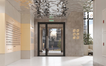 Лобби в ЖК "Детали"