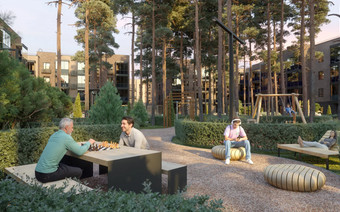 Зона отдыха во дворе "G3 Михалевич!"