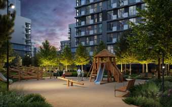 Площадка для детей в ЖК "Детали"