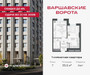 Планировка однокомнатной(квартира) площадью 35.8 квадратных метров в “ЖК Варшавские ворота”