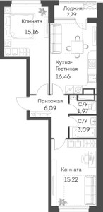 Планировка квартиры, ID 244935