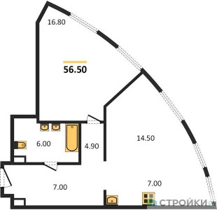 Планировка квартиры, ID 98981