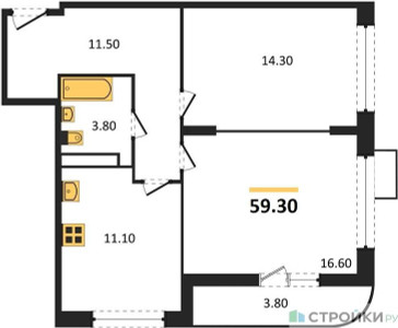 Планировка квартиры, ID 159314
