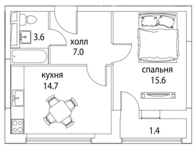 Планировка квартиры, ID 291302