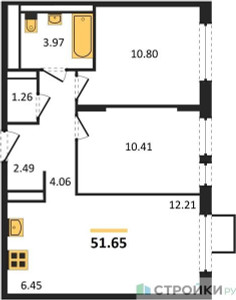 Планировка квартиры, ID 137772