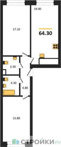 Планировка квартиры, ID 286094