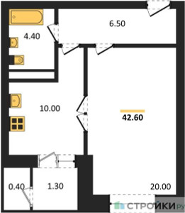 Планировка квартиры, ID 406166