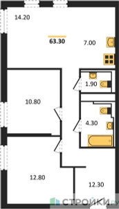 Планировка квартиры, ID 235552