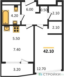 Планировка квартиры, ID 254073