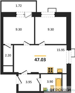 Планировка квартиры, ID 435504