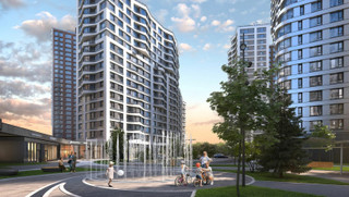 Придомовая территория в ЖК "Символ"