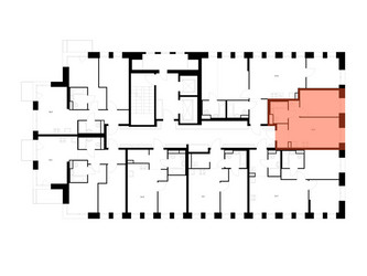 Планировка однокомнатной(квартира) площадью 33.5 квадратных метров в ЖК “ЖК Строгино 360”