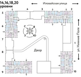 Планировка трехкомнатной(квартира) площадью 52.1 квадратных метров в ЖК “ЖК Страна Заречная”