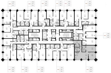 Планировка двухкомнатной(квартира) площадью 64.6 квадратных метров в ЖК “Дом премиум-класса МИРА”