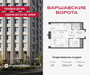 Планировка студии(квартира) площадью 29.2 квадратных метров в “ЖК Варшавские ворота”