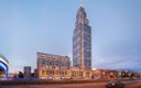Вечерний «Alcon Tower»