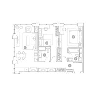Планировка трехкомнатной(квартира) площадью 73.8 квадратных метров в “ЖК ВЭРИ на Миклухо-Маклая”