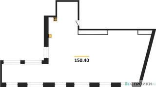 Планировка 4+ комнатной(квартира) площадью 150.4 квадратных метров в “ЖК Лайм”