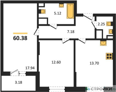 Планировка квартиры, ID 437289