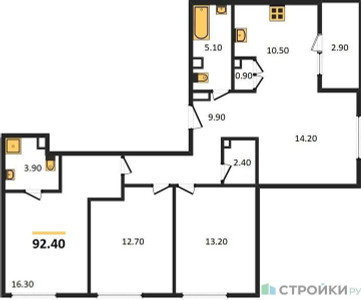 Планировка квартиры, ID 258838