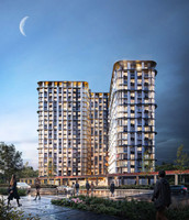 ЖК "UNO Соколиная гора" в вечернее время