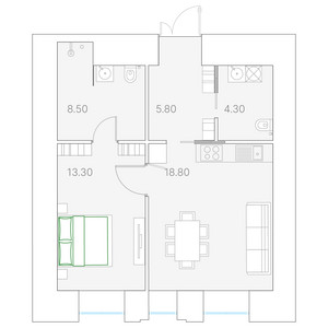 Планировка квартиры, ID 436318