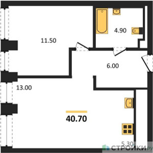 Планировка квартиры, ID 405670
