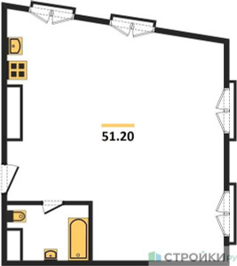 Планировка апартаментов, ID 142536