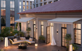 Двор в ЖК "Садовническая 69"