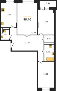 Планировка квартиры, ID 110042