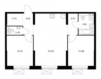 Планировка квартиры, ID 35971