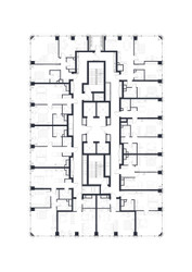 Планировка однокомнатной(квартира) площадью 46.3 квадратных метров в ЖК “ЖК 1-й Нагатинский (Первый Нагатинский)”