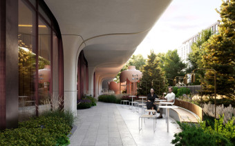 Зона отдыха в ЖК “Саввинская 27”