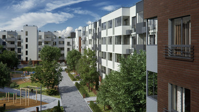 Планировка трехкомнатной(квартира) площадью 76.9 квадратных метров в ЖК “ЖК Равновесие”