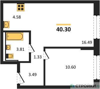 Планировка квартиры, ID 284351