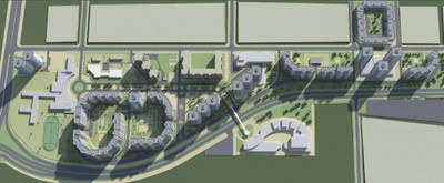 Планировка однокомнатной(квартира) площадью 36.55 квадратных метров в ЖК “ЖК Московский (Красная Горка-2)”