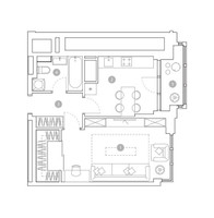 Планировка однокомнатной(квартира) площадью 41.8 квадратных метров в “ЖК ВЭРИ на Миклухо-Маклая”