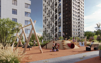 Игровая зона для детей в ЖК “EVO”