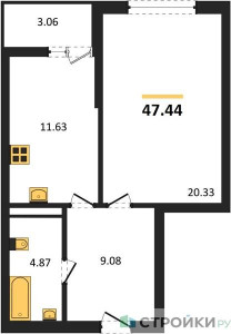 Планировка квартиры, ID 543545