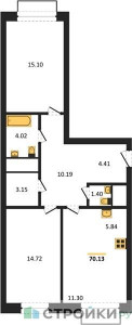 Планировка квартиры, ID 422485