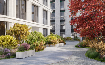 Придомовая территория ЖК "Садовническая 69"