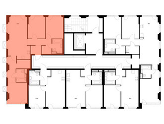 Планировка трехкомнатной(квартира) площадью 79.4 квадратных метров в ЖК “ЖК 2-й Иртышский”